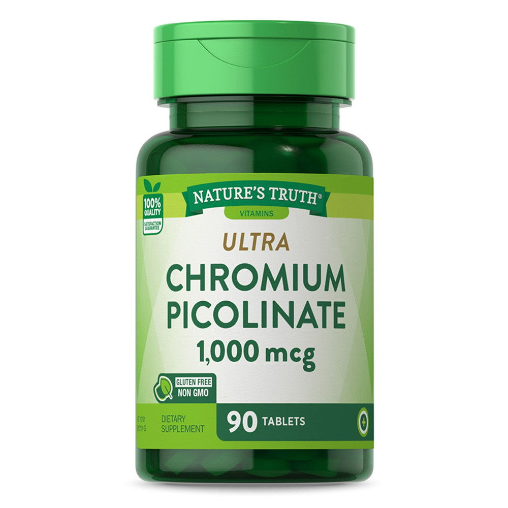 Natures Truth Vitamins Ultra Chromium Picolinate 1000 mcg Capsules, 90 Ea